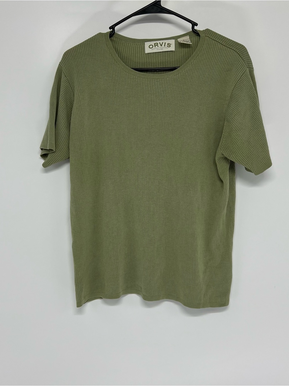 Orvis silk ribbed t shirt women’s large
